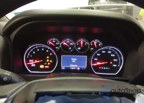 2021 Chevrolet Silverado 1500 4Wd Short Bed Custom z USA, uszkodzony, nr VIN 1GCPYBEK3MZ293150